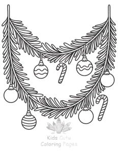 Free printable Merry Christmas coloring page for kids