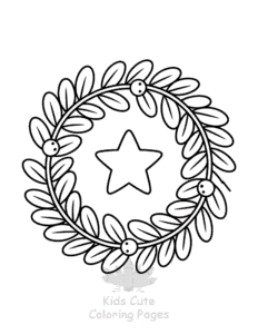 Merry Christmas coloring page for classroom activities