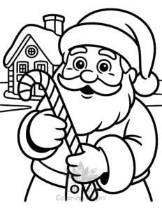 Free printable Merry Christmas coloring page for kids