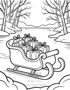 Merry Christmas coloring page for boys, printable at home