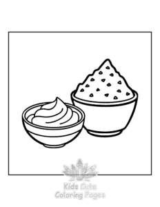 Free printable Mexican Treats coloring page for kids
