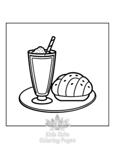 Mexican Treats coloring page for girls, free to print