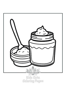 Easy Mexican Treats coloring sheet for young children