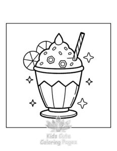 Easy Mexican Treats coloring sheet for young children