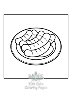 Easy Mexican Treats coloring sheet for young children