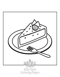 Printable Mexican Treats coloring sheet for preschoolers