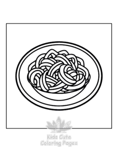 Easy Mexican Treats coloring sheet for young children