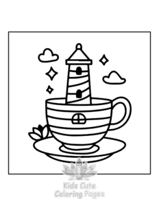 Mini Garden coloring page for girls, free to print