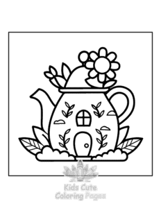 Mini Garden coloring page for girls, free to print