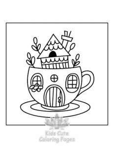 Mini Garden coloring page for boys, printable at home