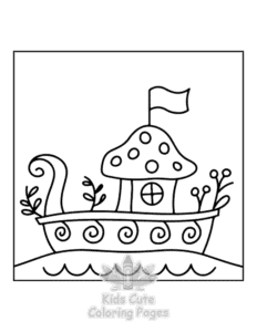 Free printable Mini Garden coloring page for kids