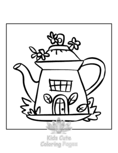 Mini Garden coloring page for girls, free to print