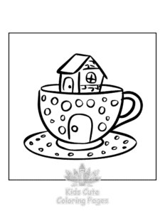 Mini Garden coloring page for boys, printable at home