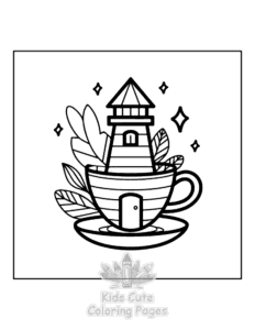Mini Garden coloring page for classroom activities