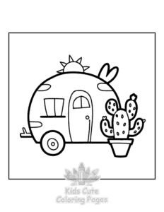Free printable Mini Garden coloring page for kids