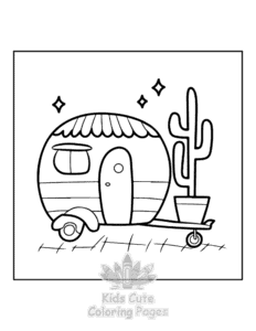Mini Garden coloring page for girls, free to print