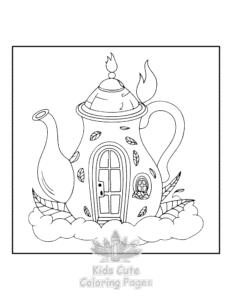 Free printable Mini Garden coloring page for kids