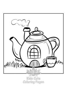 Free printable Mini Garden coloring page for kids