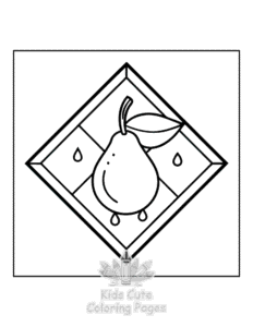 Simple Minimal Art coloring page for toddlers