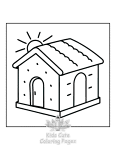 Printable Minimal Art coloring sheet for preschoolers