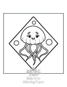 Minimal Art coloring page for classroom activities