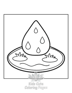 Easy Minimal Art coloring sheet for young children