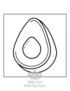 Easy Minimal Art coloring sheet for young children