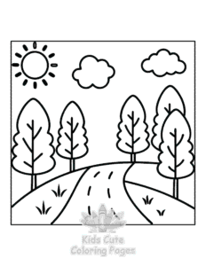 Minimal Art coloring page for girls, free to print