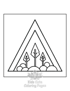 Free Minimal Art coloring pages to print at home