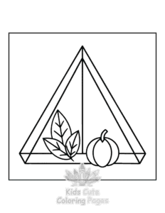 Easy Minimal Art coloring sheet for young children