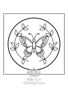 Minimal Art coloring page for girls, free to print