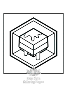 Minimal Art coloring page for boys, printable at home