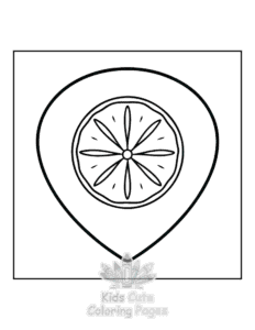 Printable Minimal Art coloring sheet for preschoolers