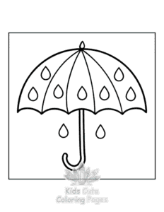 Easy Minimal Art coloring sheet for young children