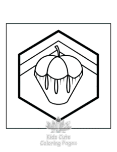Printable Minimal Art coloring sheet for preschoolers