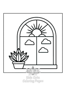 Free printable Minimal Art coloring page for kids