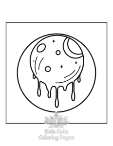 Minimal Art coloring page for classroom activities