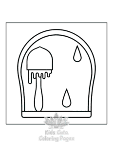 Minimal Art coloring page for boys, printable at home