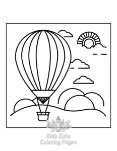 Simple Minimal Art coloring page for toddlers