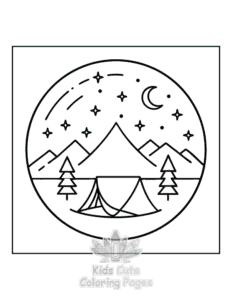 Free printable Minimal Art coloring page for kids