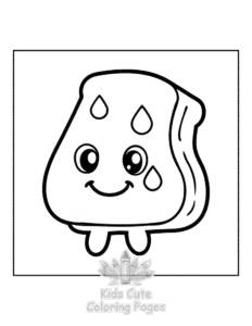 Simple Minimal Art coloring page for toddlers
