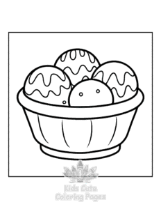 Easy Minimal Art coloring sheet for young children