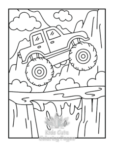 Free Monster Truck coloring pages to print at home