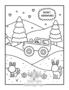 Free Monster Truck coloring pages to print at home