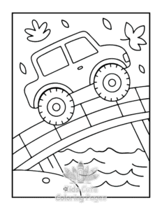 Free Monster Truck coloring pages to print at home