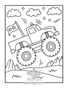 Free Monster Truck coloring pages to print at home