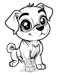 Printable My First coloring sheet for preschoolers