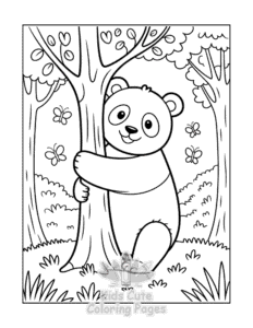 Printable Panda coloring sheet for preschoolers