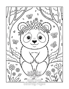 Free Panda coloring pages to print at home