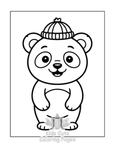 Free printable Panda coloring page for kids